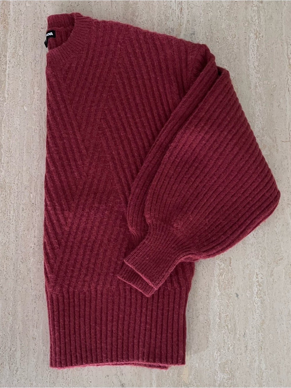 “Talk Is Cheap” Ribbed Knit Sweater - Picture 5 of 5
